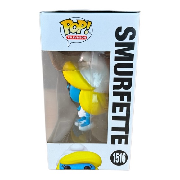 Funko Pop! The Smurfs Smurfette with Flower Vinyl Figure #1516 - Picture 8 of 9